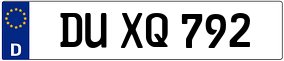 Trailer License Plate